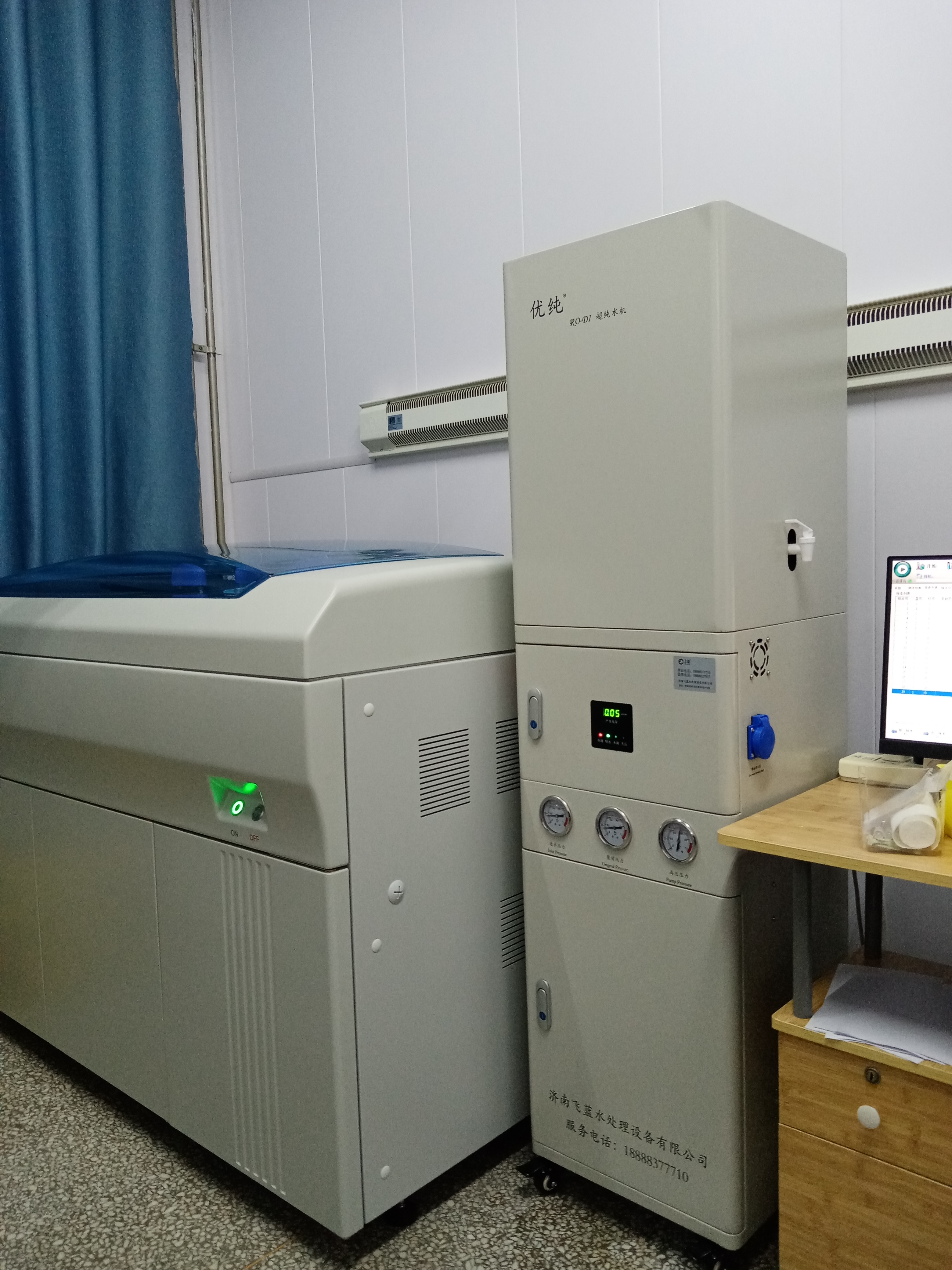 济南地区100L检验科纯水机安装完成